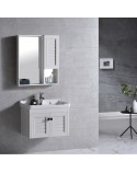 Aluminum Bathroom Cabinet Set  - Off White