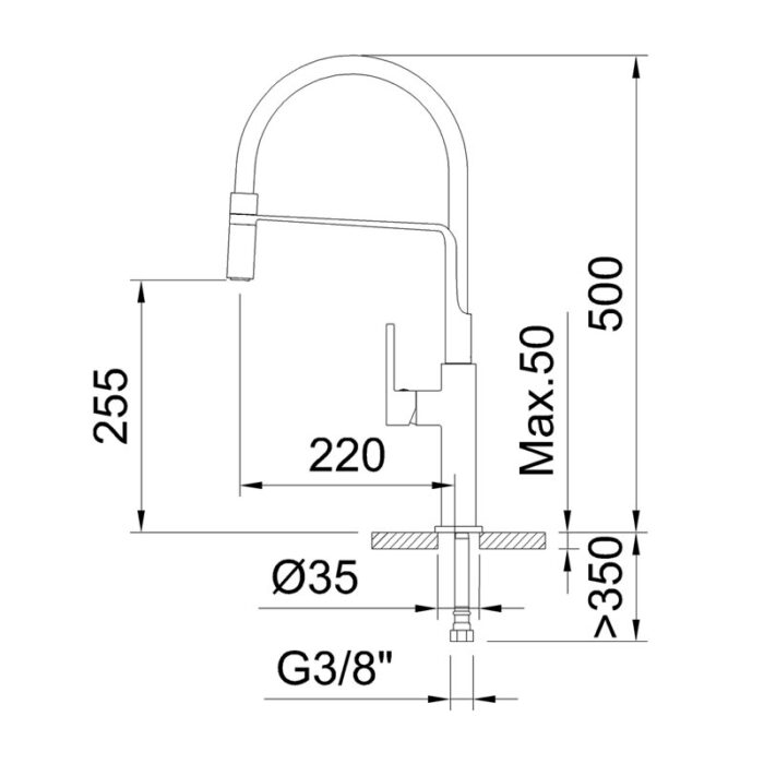 Sink MIxer - Chef 60144 - Image 2