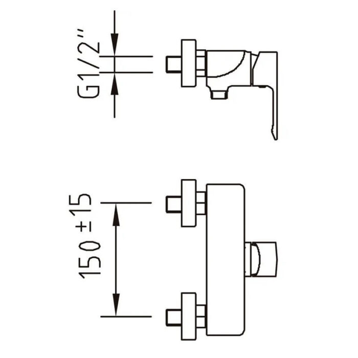 Shower Mixer Agora Elegance 98683 - Image 2