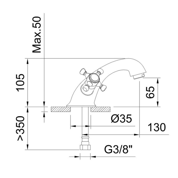 Basin Mixer - Antigona 98843 - Image 2