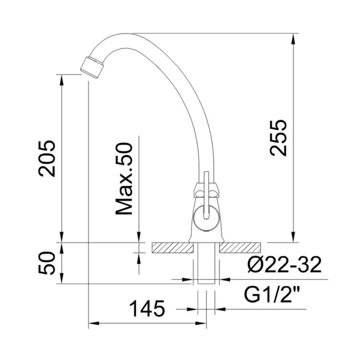 Sink Mixer - S12 Urban 98992 - Image 2