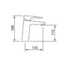Basin Mixer - Bahama Xtreme 99147 - Image 2
