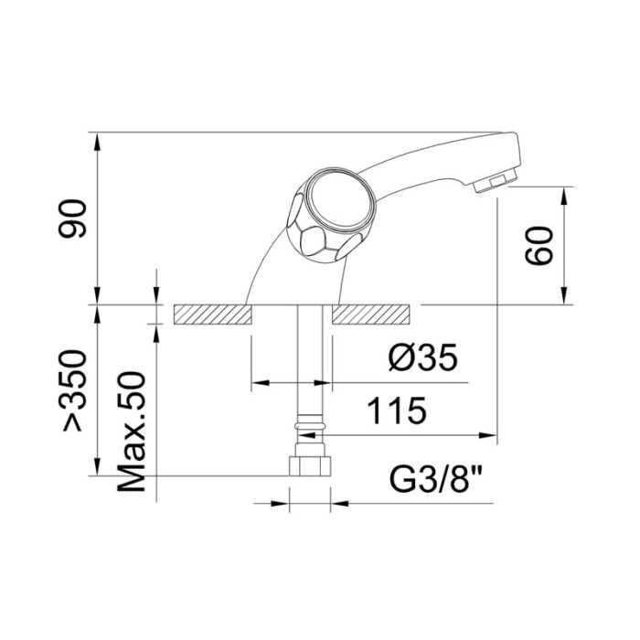 Basin Mixer - Guayama 99751 - Image 2