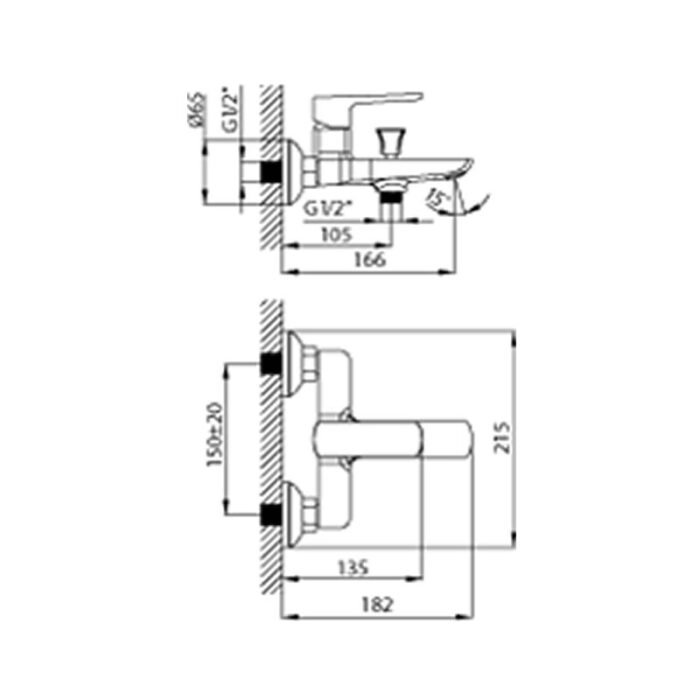 Shower Mixer - Slope BT.SP2500 - Image 2