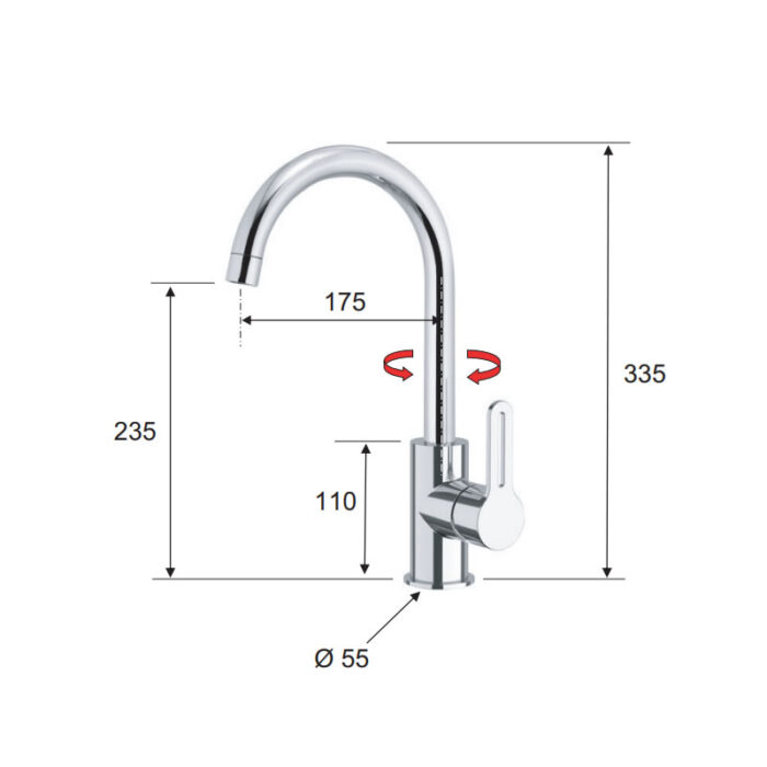 Sink Mixer - SR618 - Image 2