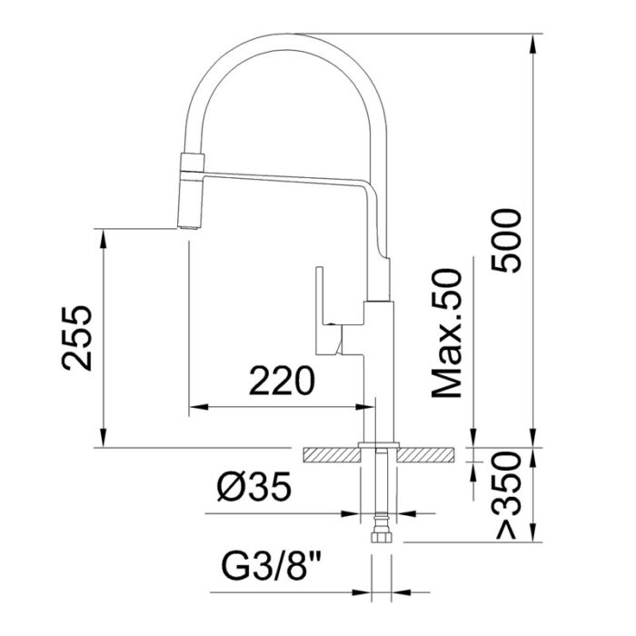 Sink MIxer - Chef 60146 - Image 2